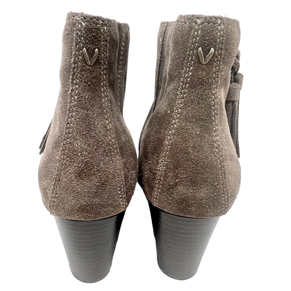 Vionic women's Madeline Greige Weatherproof Suede Ankle Boot size 9 - Picture 6 of 13